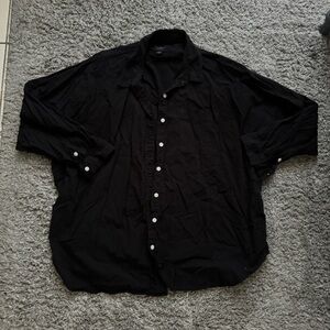 american eagle oversized button down